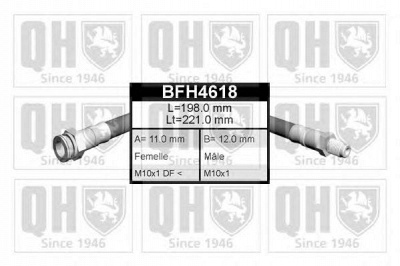 QUINTON HAZELL bfh4618 -  Тормозной шланг